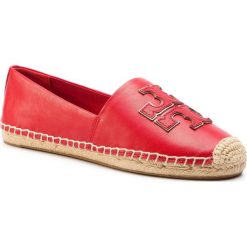 Espadryle TORY BURCH - Ines Espadrille 52035 Brilliant Red/Brilliant Red/Spark G 606. Czerwone espadryle Tory Burch, bez wzorów, ze skóry, bez obcasa, na płaskiej podeszwie, bez zapięcia. W wyprzedaży za 599.00 zł.