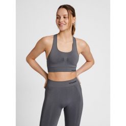 Damski bezszwowy biustonosz sportowy Hummel Shaping. Szare bielizna sportowa Hummel, m, bez wzorów. Za 164.50 zł.
