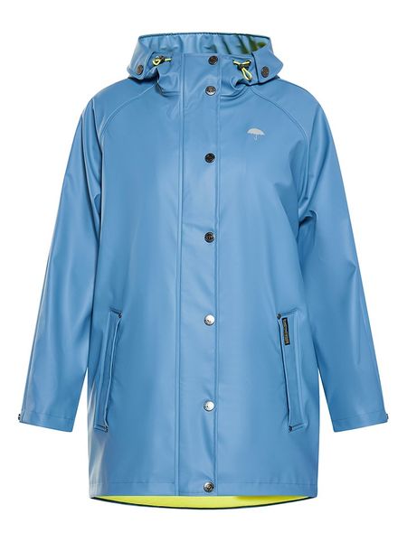 Schmuddelwedda Płaszcz przeciwdeszczowy w kolorze niebieskim rozmiar: XS/S. Niebieskie kurtki sportowe Schmuddelwedda, s, bez wzorów, bez kaptura, outdoorowe. Za 269.75 zł.