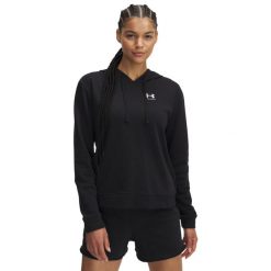 Bluza damska z kapturem Under Armour Rival Terry. Białe bluzy sportowe Under Armour, bez wzorów, z kapturem. Za 276.60 zł.