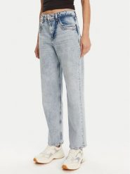 Tommy Jeans Jeansy Layla DW0DW21418 Niebieski Straight Fit. Niebieskie jeansy Tommy Jeans, bez wzorów. Za 299.99 zł.