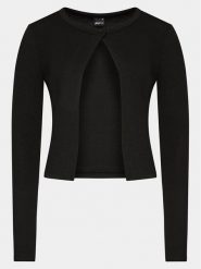 Gina Tricot Kardigan 22994 Czarny Regular Fit. Czarne kardigany Gina Tricot, xl, bez wzorów, z syntetyku. Za 229.99 zł.