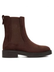 JENNY Sztyblety CEO-HY69963-2 Brązowy. Brązowe botki Jenny, bez wzorów, z materiału, bez obcasa, na płaskiej podeszwie, bez zapięcia. Za 159.99 zł.