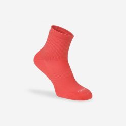 Skarpety do biegania Kiprun Run 500 średnie 2 pary. Brązowe skarpety KIPRUN, bez wzorów, z elastanu. Za 24.99 zł.