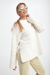 Sweter damski SAMSØE SAMSØE. Swetry Samsøe & Samsøe, m, bez wzorów, bez ramiączek. W wyprzedaży za 411.60 zł.