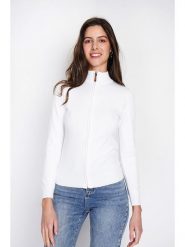 ASSUILI Kardigan w kolorze białym rozmiar: 34. Białe kardigany Assuili, bez wzorów, z kaszmiru. Za 117.73 zł.