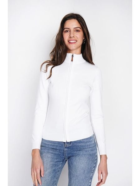 ASSUILI Kardigan w kolorze białym rozmiar: 38. Białe kardigany Assuili, bez wzorów, z kaszmiru. Za 113.99 zł.