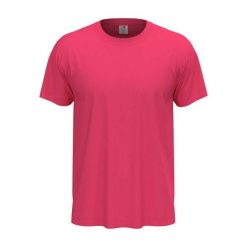 Klasyczna Koszulka Unisex Dla Dorosłych. Czerwone bluzki STEDMAN, bez wzorów, klasyczne, bez kołnierzyka, bez ramiączek. Za 38.99 zł.