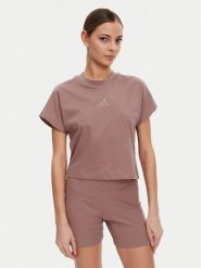 Adidas T-Shirt ALL SZN JJ1237 Różowy Regular Fit. Czerwone t-shirty Adidas, s, bez wzorów, z bawełny, bez kołnierzyka, bez ramiączek. Za 89.99 zł.