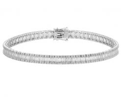 Bransoletka z białego złota z diamentami - 5,37 ct - próba 750. Białe bransoletki Apart, z diamentem, złote. Za 69,990.00 zł.