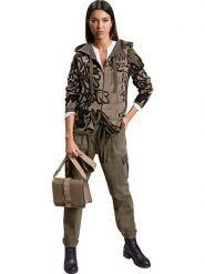 Heine Kardigan w kolorze khaki rozmiar: 36. Brązowe kardigany Heine, bez wzorów, z bawełny. Za 104.64 zł.