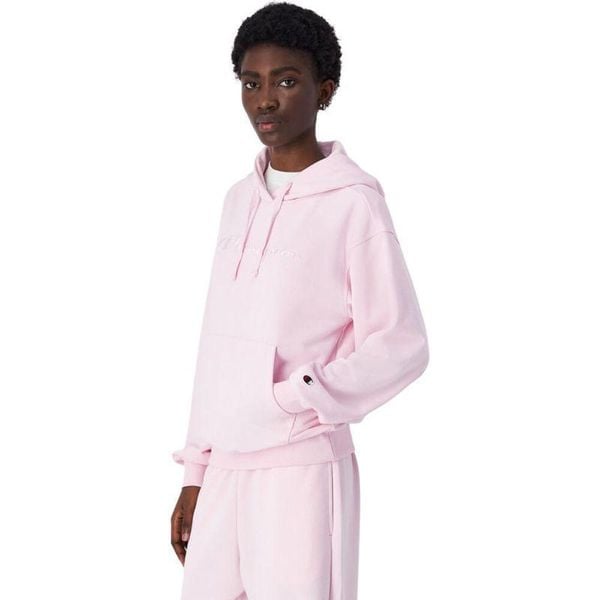 Bluza Z Kapturem Z Haftowanym Logo Dla Kobiet. Czerwone bluzy Champion, l, bez wzorów, z bawełny, z kapturem. Za 356.99 zł.