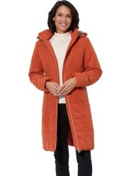 WITT WEIDEN Płaszcz pikowany w kolorze pomarańczowym rozmiar: 44. Pomarańczowe płaszcze WITT WEIDEN, bez wzorów, bez kaptura. Za 126.99 zł.