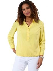 WITT WEIDEN Bluzka w kolorze żółtym rozmiar: 40. Żółte bluzki WITT WEIDEN, bez wzorów, bez kołnierzyka, bez ramiączek. Za 43.99 zł.