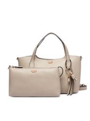 Guess Torebka HWBG97 35060 Beżowy jasny. Brązowe shopper Guess, z aplikacjami, ze skóry, bez dodatków. Za 584.99 zł.