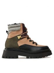 Pepe Jeans Trzewiki PLS50526 Beżowy. Brązowe botki Pepe Jeans, bez wzorów, z jeansu, bez obcasa, na płaskiej podeszwie, bez zapięcia. Za 529.99 zł.