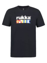 Rukka Koszulka "Valkoja" w kolorze czarnym rozmiar: L. Czarne bluzki Rukka, l, bez wzorów, bez kołnierzyka, bez ramiączek. Za 92.21 zł.