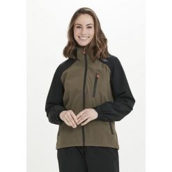 Kurtka przeciwdeszczowa damska Weather Report AWG Camelia W-PRO 15000. Brązowe kurtki sportowe Weather Report, bez wzorów, bez kaptura, trekkingowe. Za 399.99 zł.