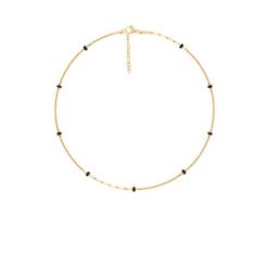 Bransoletka Sublime z czarną emalią pozłacana. Czarne bransoletki Lilou, pozłacane. Za 99.00 zł.