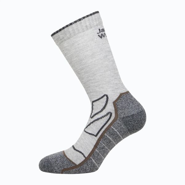 Skarpety Jack Wolfskin Vojo Sock Cl C. Szare skarpety Jack Wolfskin, bez wzorów, z elastanu. Za 69.99 zł.