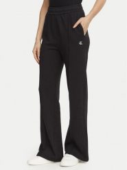 Calvin Klein Jeans Spodnie dresowe Monogram LV047H220G Czarny Regular Fit. Czarne spodnie dresowe Calvin Klein Jeans, xs, bez wzorów, z bawełny. Za 369.99 zł.
