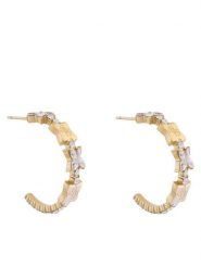 Guess Kolczyki JUBE05 505JW Złoty. Żółte kolczyki Guess, metalowe. Za 329.99 zł.