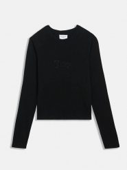 Juicy Couture Koszulka w kolorze czarnym rozmiar: XL. Czarne bluzki Juicy Couture, xl, bez wzorów, bez kołnierzyka, bez ramiączek. Za 114.71 zł.