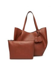 Guess Torebka Amorette HWBG78 98240 Brązowy. Brązowe torebki klasyczne Guess, z aplikacjami, ze skóry, bez dodatków. Za 719.99 zł.
