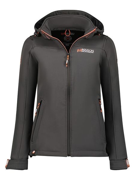 Maison Montaigne Kurtka softshellowa "Takenimai" w kolorze szarym rozmiar: M. Szare kurtki sportowe Maison Montaigne, m, z aplikacjami, bez kaptura, outdoorowe. Za 148.61 zł.