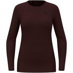 Bluza termoaktywna damska Odlo Merino 260 BL Top Crew Neck LS. Czerwone bluzy Odlo, xs, bez wzorów, bez kaptura. Za 366.99 zł.