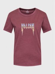 Volcom T-Shirt Truly Ringer B3512307 Bordowy Regular Fit. Czerwone t-shirty Volcom, l, bez wzorów, z bawełny, bez kołnierzyka, bez ramiączek. Za 89.99 zł.