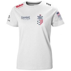 Koszulka damska Helly Hansen AM. Białe koszulki sportowe Helly Hansen, bez wzorów, bez ramiączek. Za 235.00 zł.