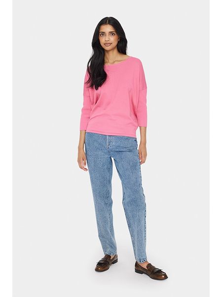 SAINT TROPEZ Sweter w kolorze różowym rozmiar: L. Różowe swetry Saint Tropez, l, bez wzorów, bez ramiączek. Za 74.45 zł.