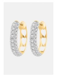 Diamonds lab grown Złote kolczyki-kreole z diamentami rozmiar: onesize. Żółte kolczyki Diamonds lab grown, z diamentem, złote. Za 3,145.99 zł.