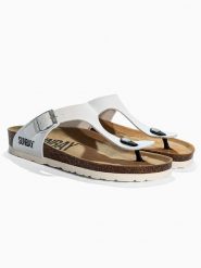 Sunbay Japonki "Camelia" w kolorze białym rozmiar: 39. Białe klapki Sunbay, bez wzorów, z otwartym noskiem, bez obcasa. Za 149.66 zł.