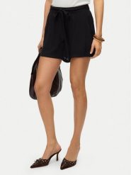 Vero Moda Szorty materiałowe Menny 10323630 Czarny Regular Fit. Czarne szorty Vero Moda, bez wzorów, z materiału. Za 139.99 zł.