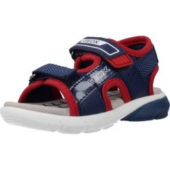 Sandały GEOX B S.FLEXYPER B.B Niebieski. Niebieskie sandały Geox, bez wzorów, z tkaniny, bez obcasa, bez zapięcia. Za 128.99 zł.