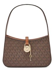 Michael Kors Torebka w kolorze ciemnobrązowym - 23,5 x 20 x 10 cm rozmiar: onesize. Brązowe torby na ramię Michael Kors, bez wzorów, z materiału, na ramię, bez dodatków. Za 652.99 zł.