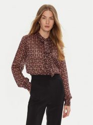 Guess Koszula Oriane W4BH63 WGLE2 Bordowy Regular Fit. Czerwone koszule Guess, s, z aplikacjami, z syntetyku, bez kołnierzyka, bez ramiączek. Za 379.99 zł.