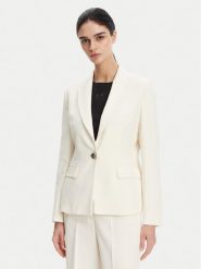 PINKO Marynarka 104930 A213 Biały Regular Fit. Białe marynarki i żakiety Pinko, bez wzorów, z wiskozy. Za 1,159.00 zł.