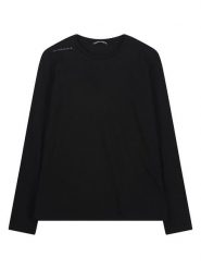 Jeanne Baret Koszulka "Polynesia" w kolorze czarnym rozmiar: 36. Czarne bluzki Jeanne Baret, bez wzorów, z bawełny, bez kołnierzyka, bez ramiączek. Za 118.84 zł.