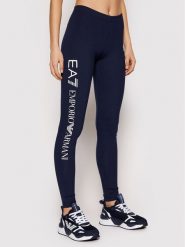 EA7 Emporio Armani Legginsy 8NTP63 TJ01Z 1554 Granatowy Slim Fit. Niebieskie legginsy EA7 Emporio Armani, s, bez wzorów, z bawełny. Za 189.99 zł.