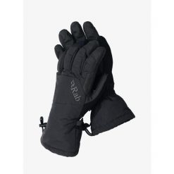 Rękawice 5-palczaste damskie Rab Storm Glove. Czarne rękawiczki RAB, bez wzorów, sportowe. Za 182.99 zł.