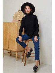 Soft Cashmere Golf w kolorze czarnym rozmiar: 38/40. Czarne golfy Soft Cashmere, bez wzorów, z kaszmiru, bez ramiączek. Za 104.99 zł.
