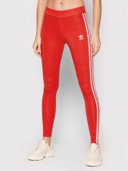Adidas Legginsy adicolor Classics 3-Stripes HD2348 Czerwony Tight Fit. Czerwone legginsy Adidas, bez wzorów, z bawełny. Za 129.99 zł.