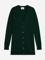 Just Cashmere Kaszmirowy kardigan w kolorze ciemnozielonym rozmiar: XL. Zielone kardigany Just Cashmere, xl, bez wzorów, z kaszmiru. Za 426.99 zł.