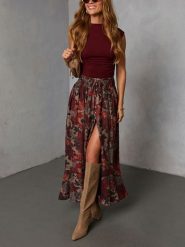 LA Angels Spódnica ze wzorem rozmiar: M. Spódnice LA Angels, na co dzień, m, bez wzorów, z wiskozy, maxi, proste. Za 209.82 zł.