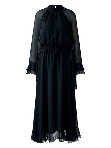 Oui Sukienka w kolorze czarnym rozmiar: 36. Czarne sukienki Oui, bez wzorów, bez kołnierzyka, bez ramiączek, maxi, rozkloszowane. Za 375.96 zł.