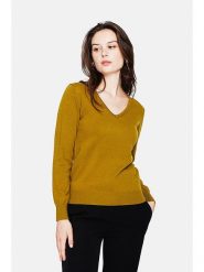 ASSUILI Sweter w kolorze oliwkowym rozmiar: 38. Zielone swetry Assuili, bez wzorów, bez ramiączek. Za 100.99 zł.