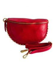 Florence Bags Skórzana saszetka "Starly" w kolorze czerwonym - 25 x 16 x 8 cm rozmiar: onesize. Czerwone torby na ramię Florence Bags, bez wzorów, z materiału, sportowe, przez ramię, bez dodatków. Za 136.13 zł.